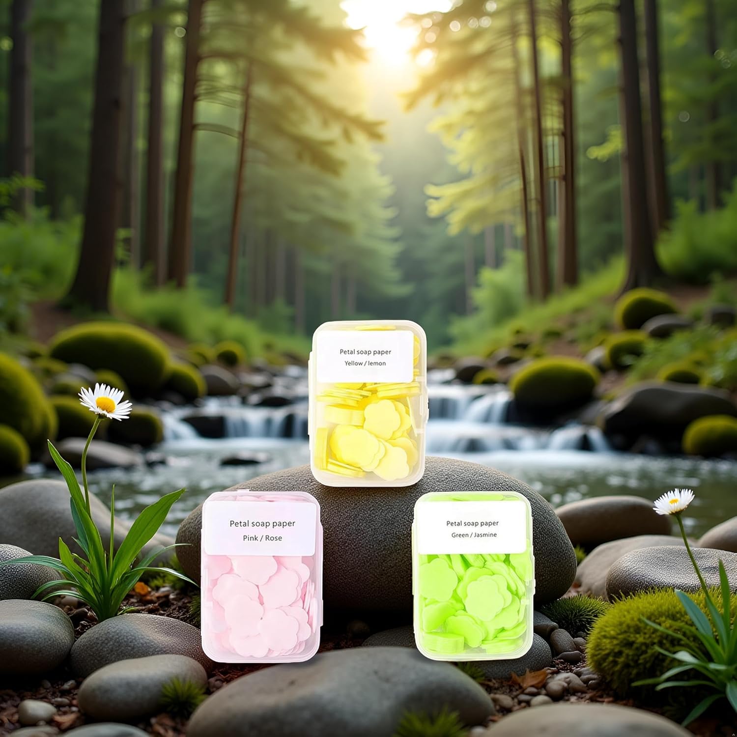 300pcs Portable Hand Washing Soap Sheets, Scented Mini Soap Sheets, Paper Soap for Travel,Disposable Soluble Soap for Outdoor Travel, Camping, Hiking - Image 6