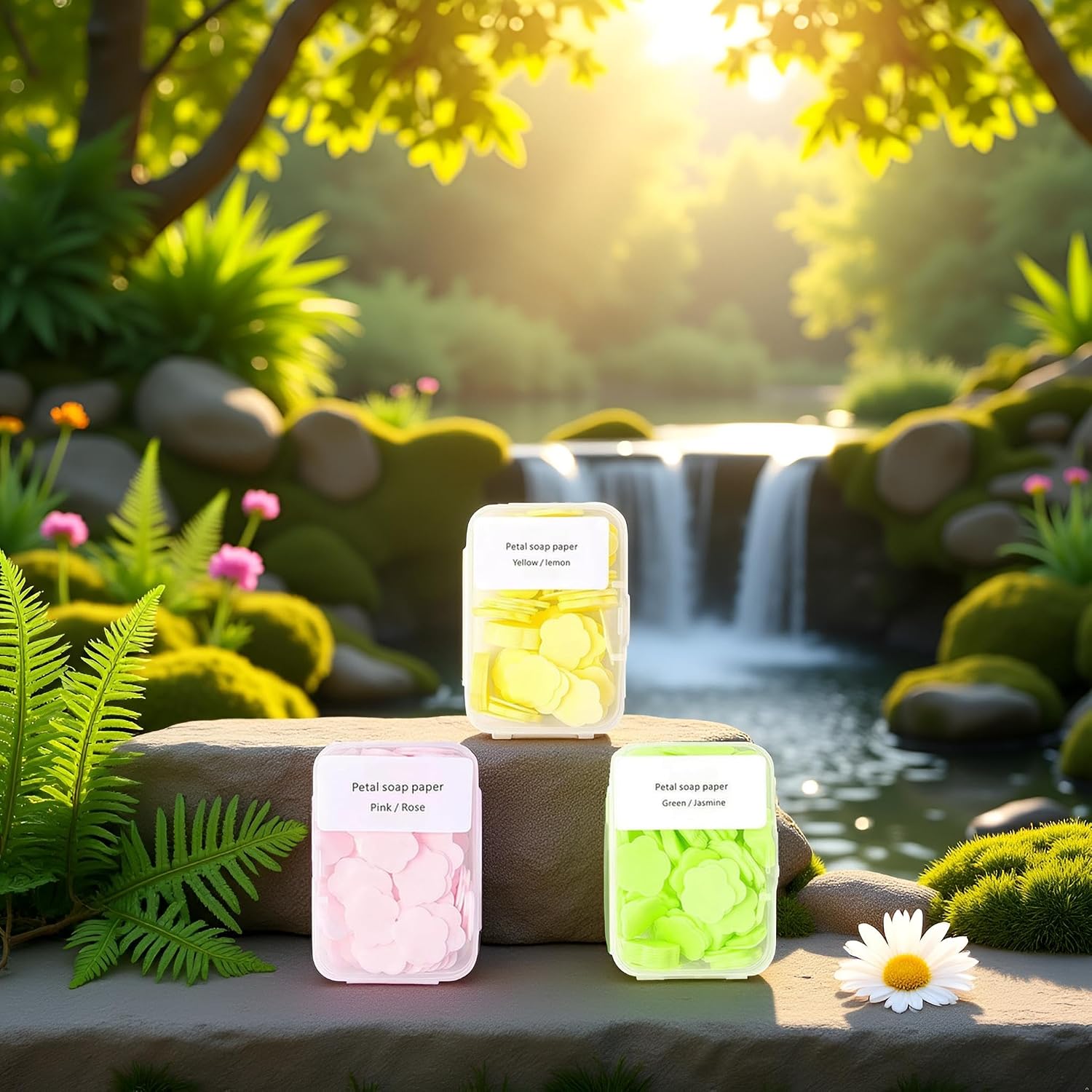 300pcs Portable Hand Washing Soap Sheets, Scented Mini Soap Sheets, Paper Soap for Travel,Disposable Soluble Soap for Outdoor Travel, Camping, Hiking - Image 7