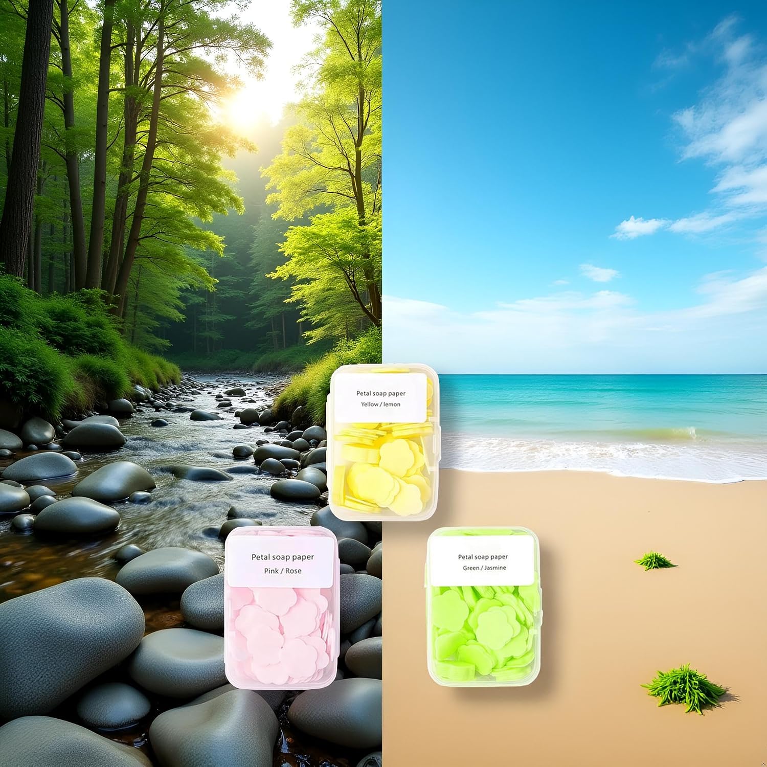 300pcs Portable Hand Washing Soap Sheets, Scented Mini Soap Sheets, Paper Soap for Travel,Disposable Soluble Soap for Outdoor Travel, Camping, Hiking - Image 8